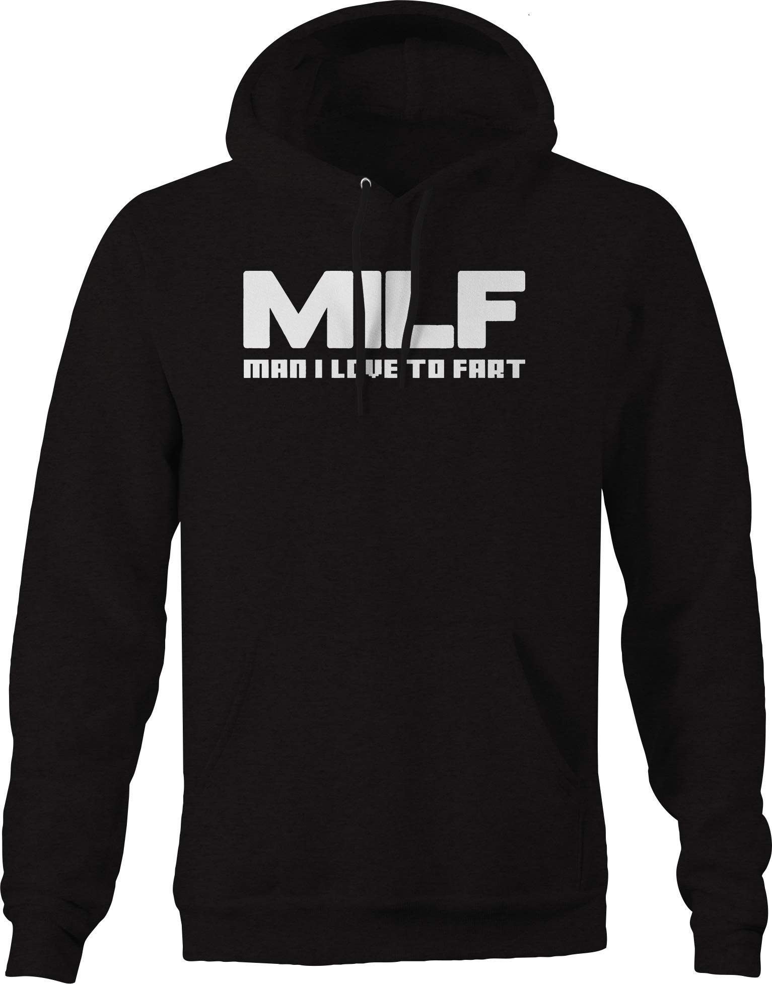 Men's Funny 'I Love to Fart' Hoodie - Black Pullover Sweatshirt for Casual Wear & Gag Gifts