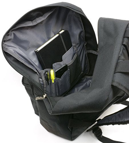 Alpine Swiss Major School Backpack - Durable Bookbag for Students with 1 Year Warranty - Black - Perfect for School, College, and Everyday Use