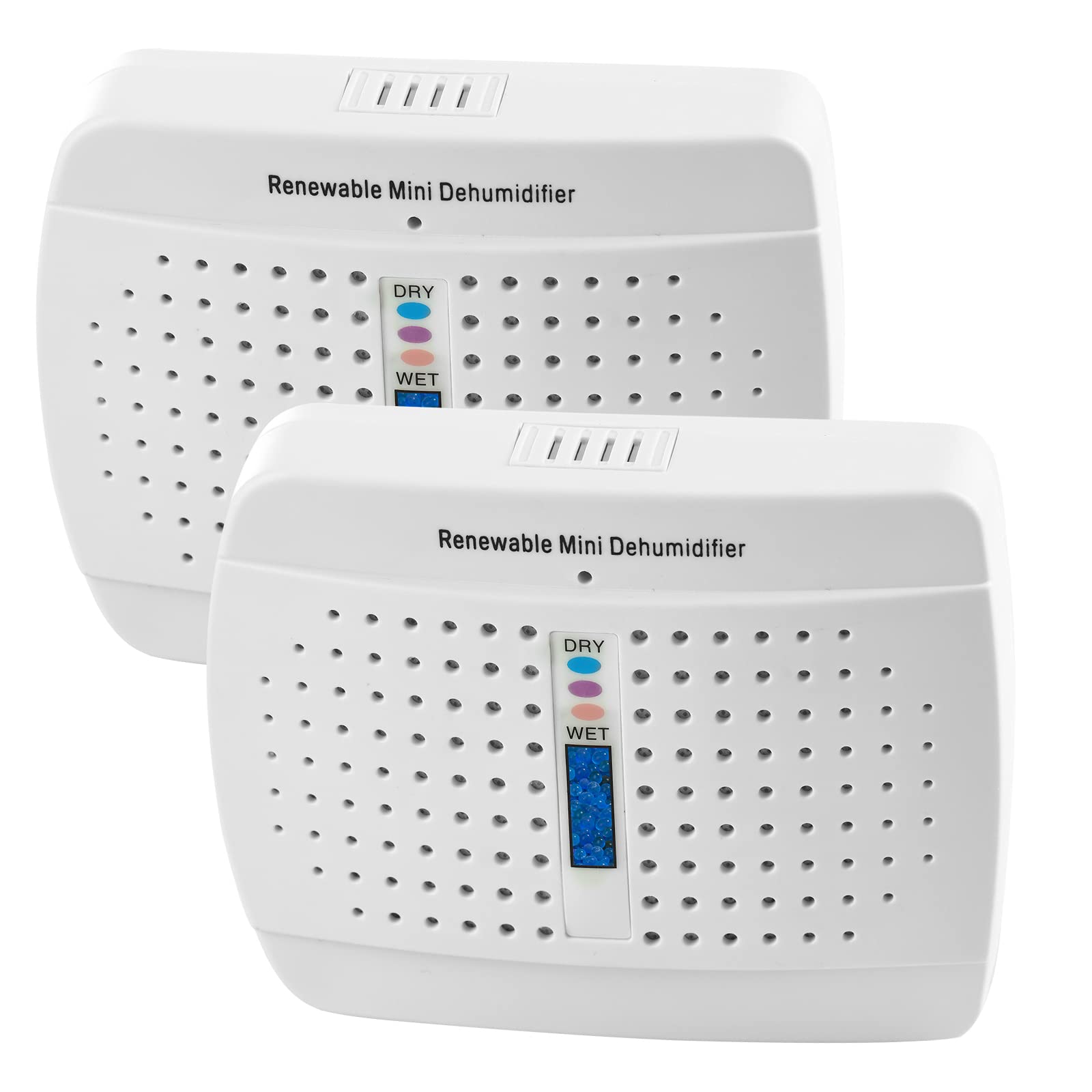 Rechargeable Small Dehumidifier for Home - Portable Moisture Absorber for Closet, Bathroom, Cabinet & Gun Safe | Compact & Renewable Air Dryer to Prevent Mold & Rust | Perfect for Basements, RVs & Small Spaces