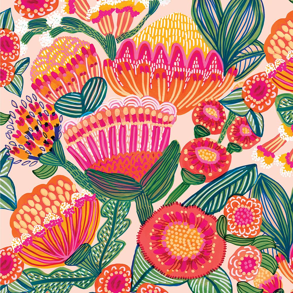 Kirsten Katz Greeting Card with Australian Native Flowers - Perfect for Birthdays, Anniversaries & Special Occasions