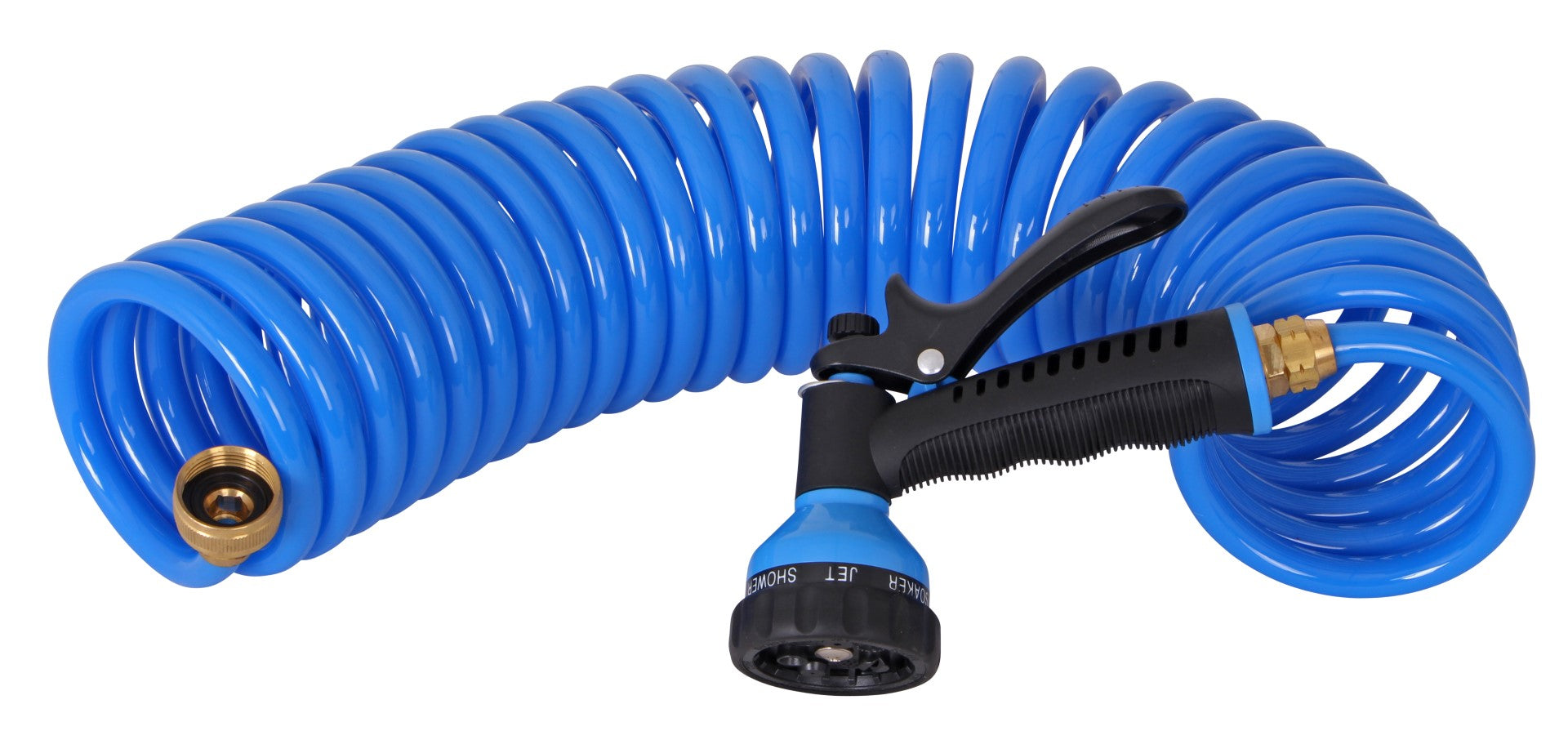 Flexible and Durable Coiled Stable Hose for Livestock Watering - Perfect for Horse Stables, Farms, and Animal Hydration Systems