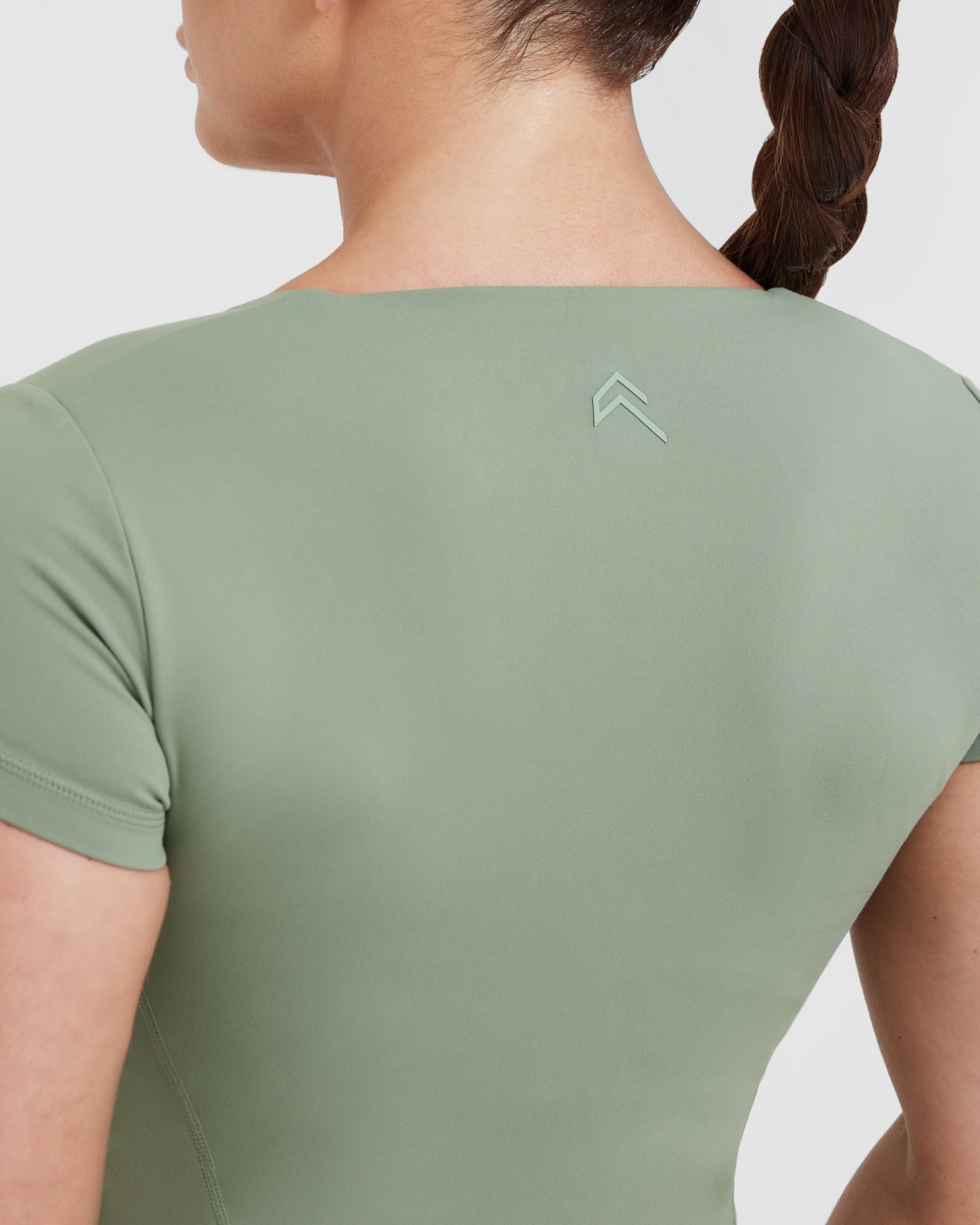 Timeless Women's Crop Short Sleeve T-Shirt - Soft Cotton Casual Top in Sage Green | Perfect for Summer Outfits, Streetwear & Everyday Wear