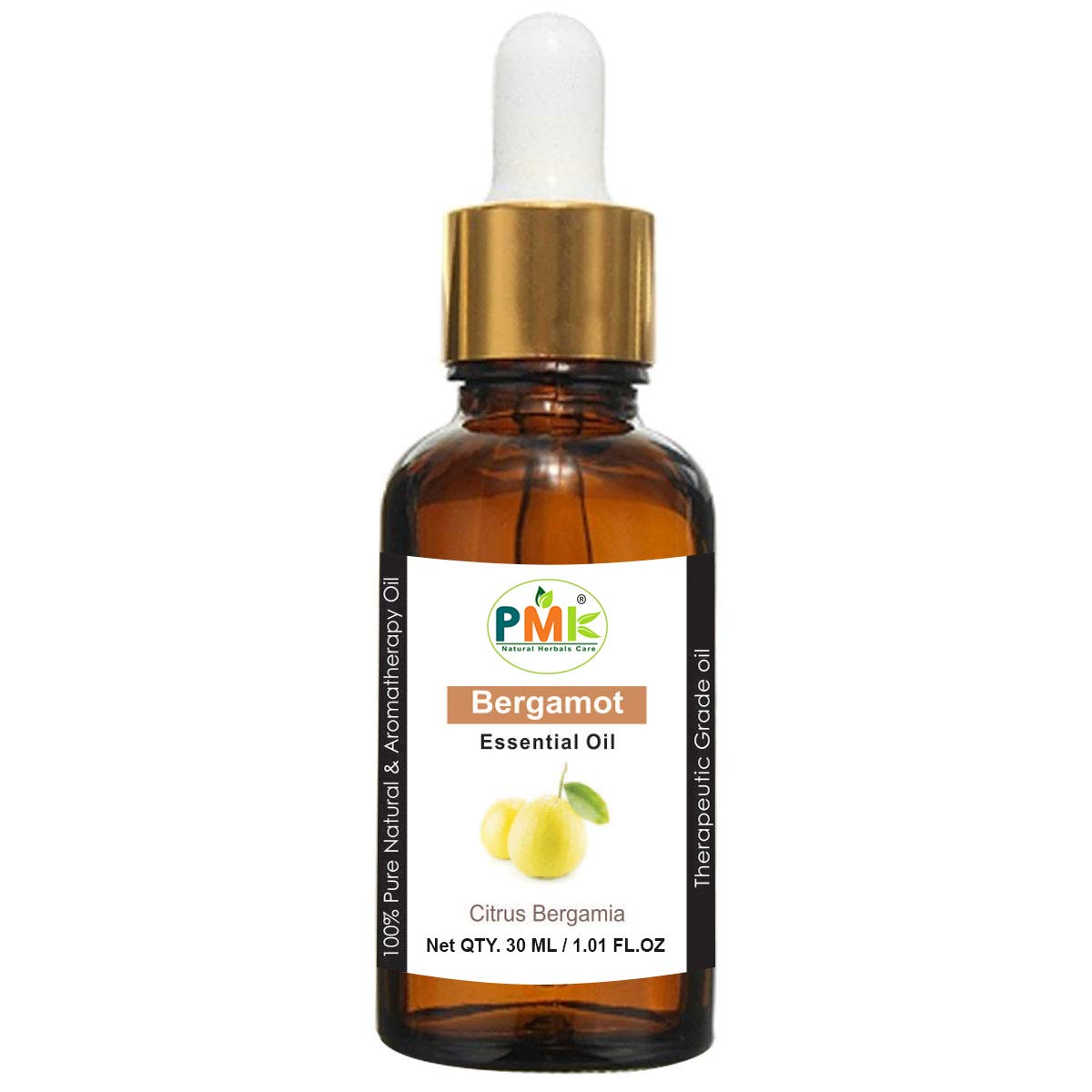 Pure Natural Bergamot Essential Oil - 100% Therapeutic Grade for Skin Care & Aromatherapy (30ml) - Perfect for Relaxation, Massage & DIY Beauty Products