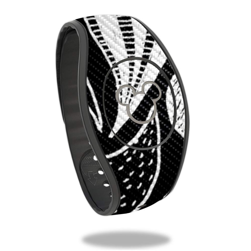 Premium Carbon Fiber Skin for Disney MagicBand 2 - Protective & Durable Textured Cover | Easy to Apply & Remove | Made in USA | Perfect for Theme Park Visits & Disney Vacations