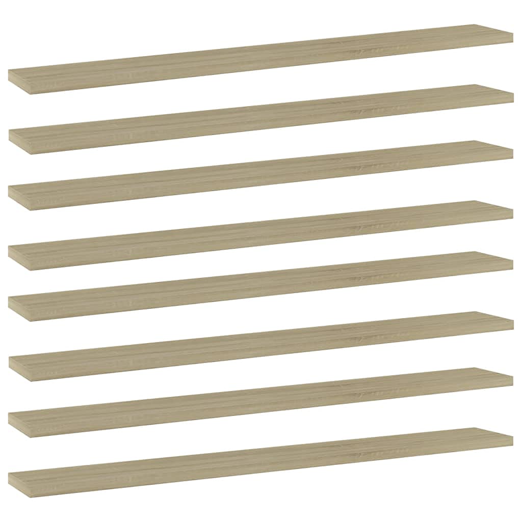 8-Piece Sonoma Oak Bookshelf Boards - 31.5