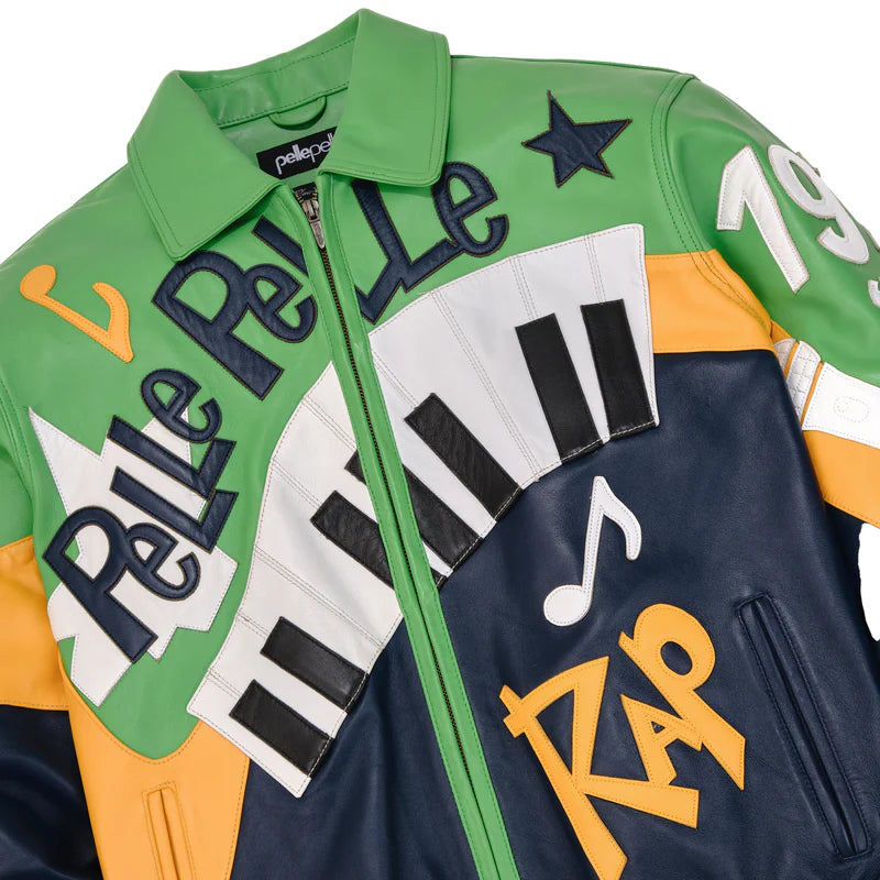 50 Years of Hip Hop Jacket - Green Vintage Style Hip Hop Jacket for Men & Women | Perfect for Concerts, Streetwear Fashion, and Hip Hop Culture Events