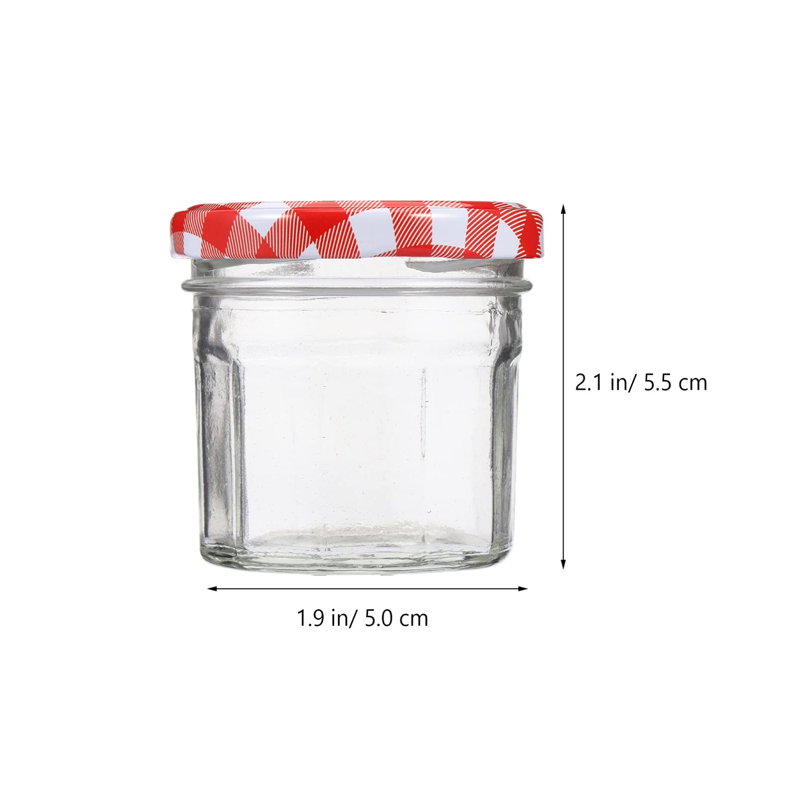 12-Piece Glass Jar Set - Airtight Food Storage Containers for Honey, Jam, Candy & More - Perfect for Kitchen Pantry Organization & Gift Packaging