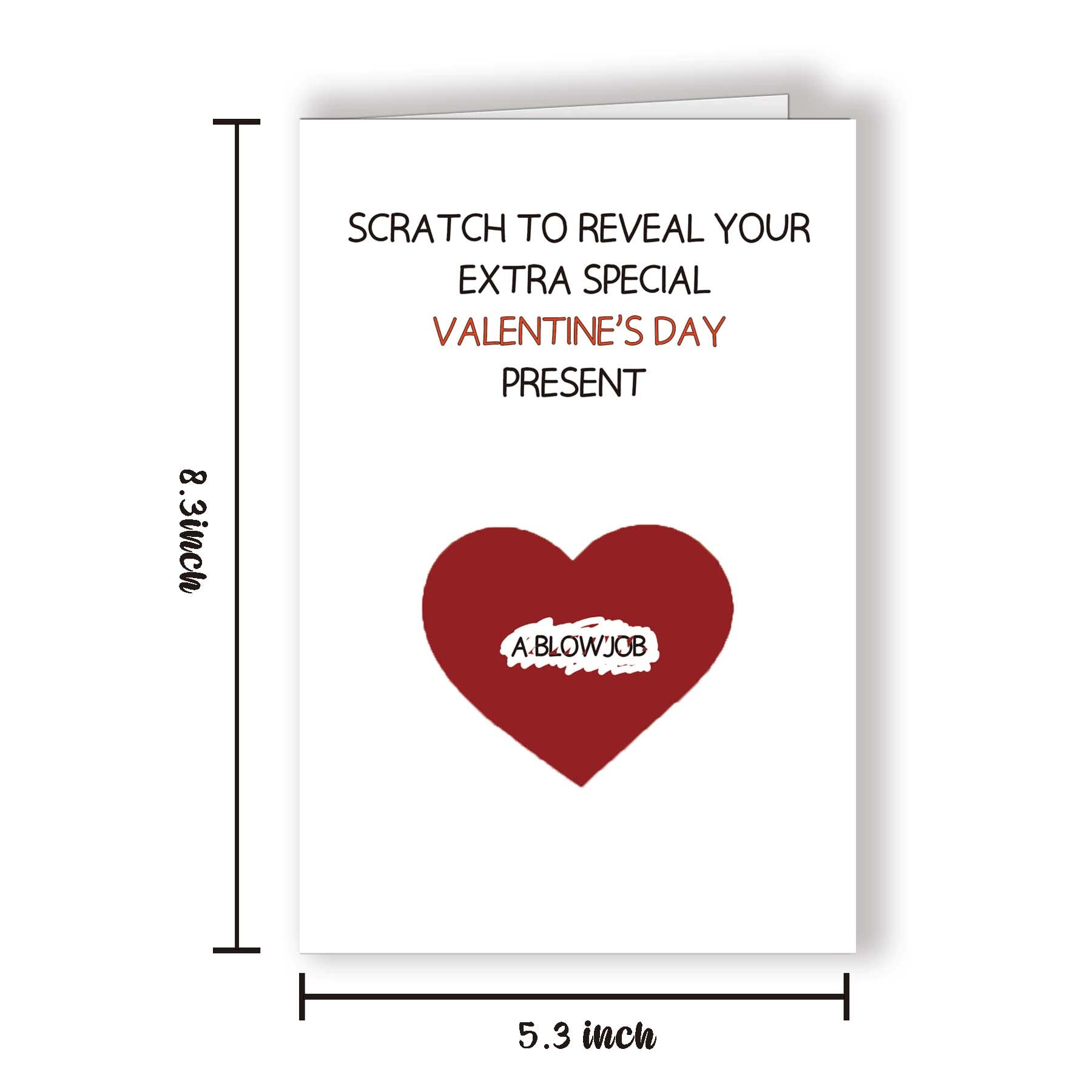 Funny Valentine's Day Scratch Off Card - Naughty Love Card for Husband & Boyfriend - Adult Humorous Greeting Card - Perfect for Romantic Surprises & Couples' Games