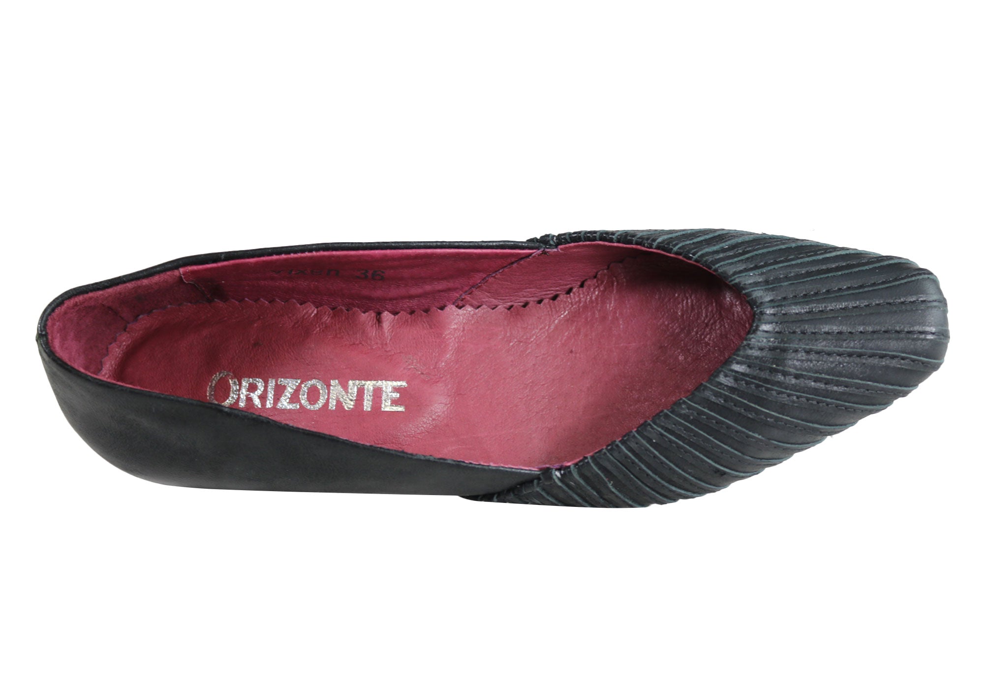 Orizonte Vixen Women's Genuine Leather Low Heel Shoes - Comfortable & Stylish for Office, Dating & Casual Wear