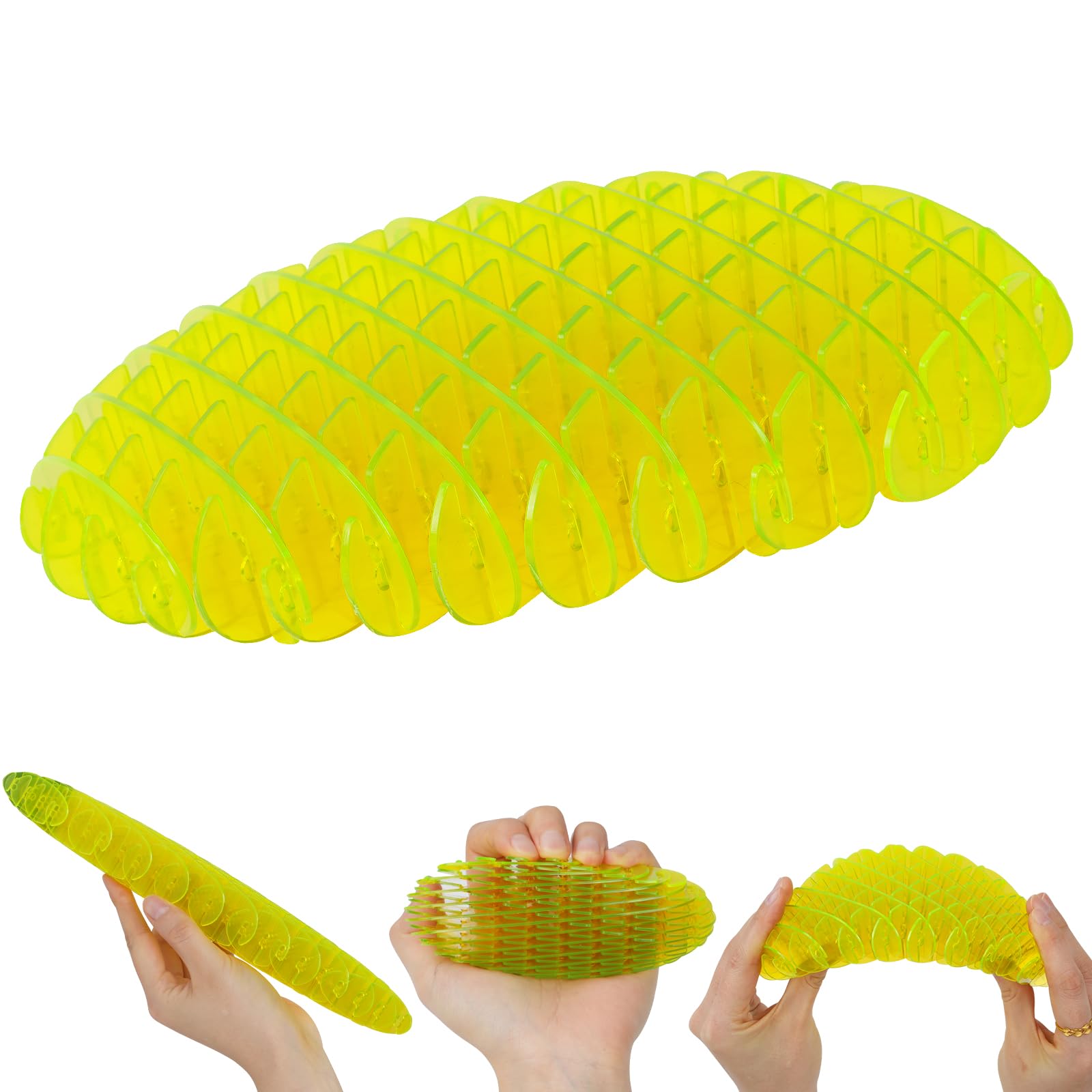 3D Elastic Mesh Fidget Worm Toy - Stretch & Squeeze Sensory Slug for Stress Relief, Anxiety & Focus - Fun Sensory Toys for Kids & Adults - Perfect for Office, Classroom & Home Use (4.72 Inch)