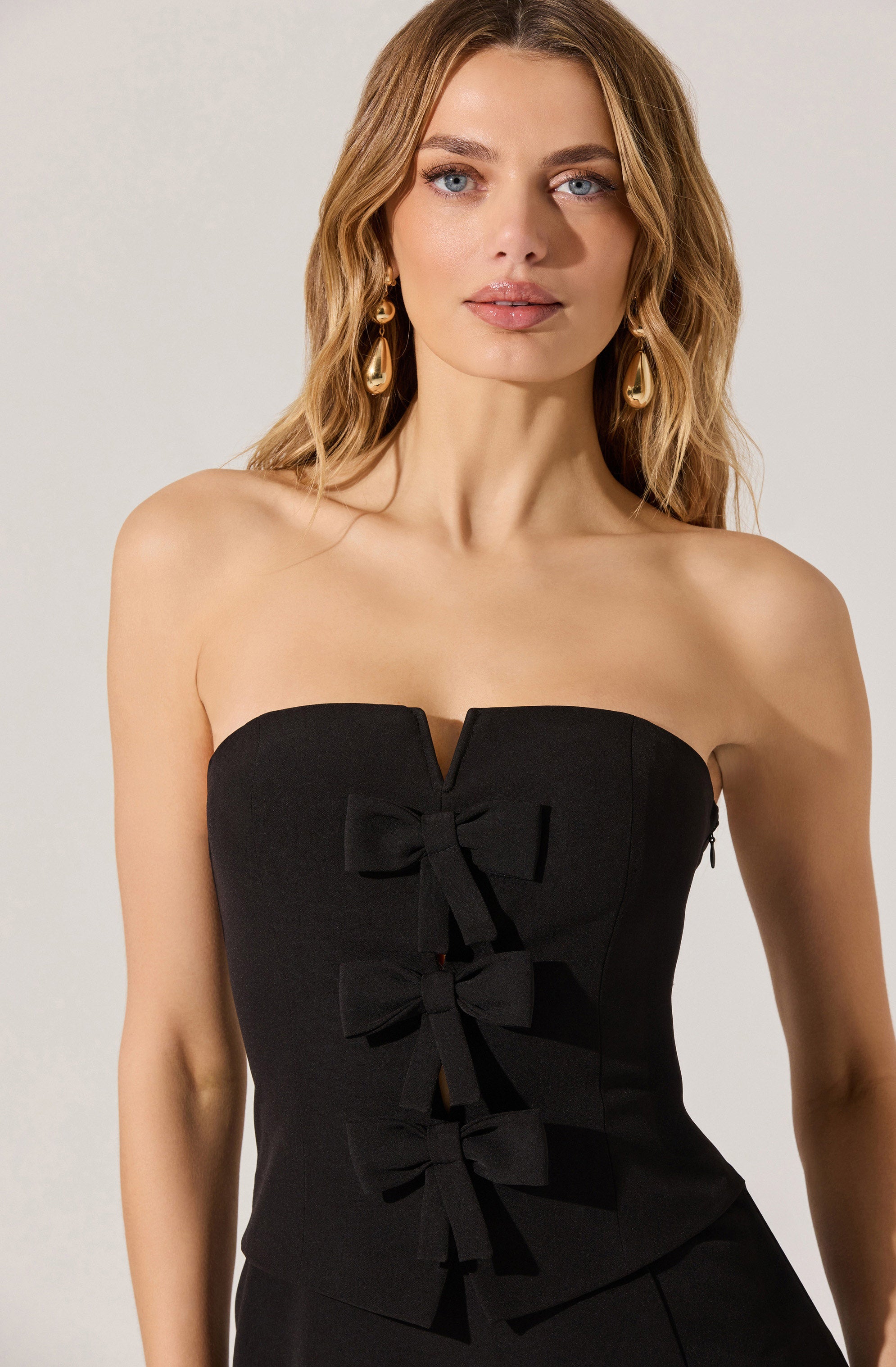 Strapless Layered Bow Mini Dress - Elegant Party & Cocktail Dress for Women, Perfect for Weddings, Dates & Night Out