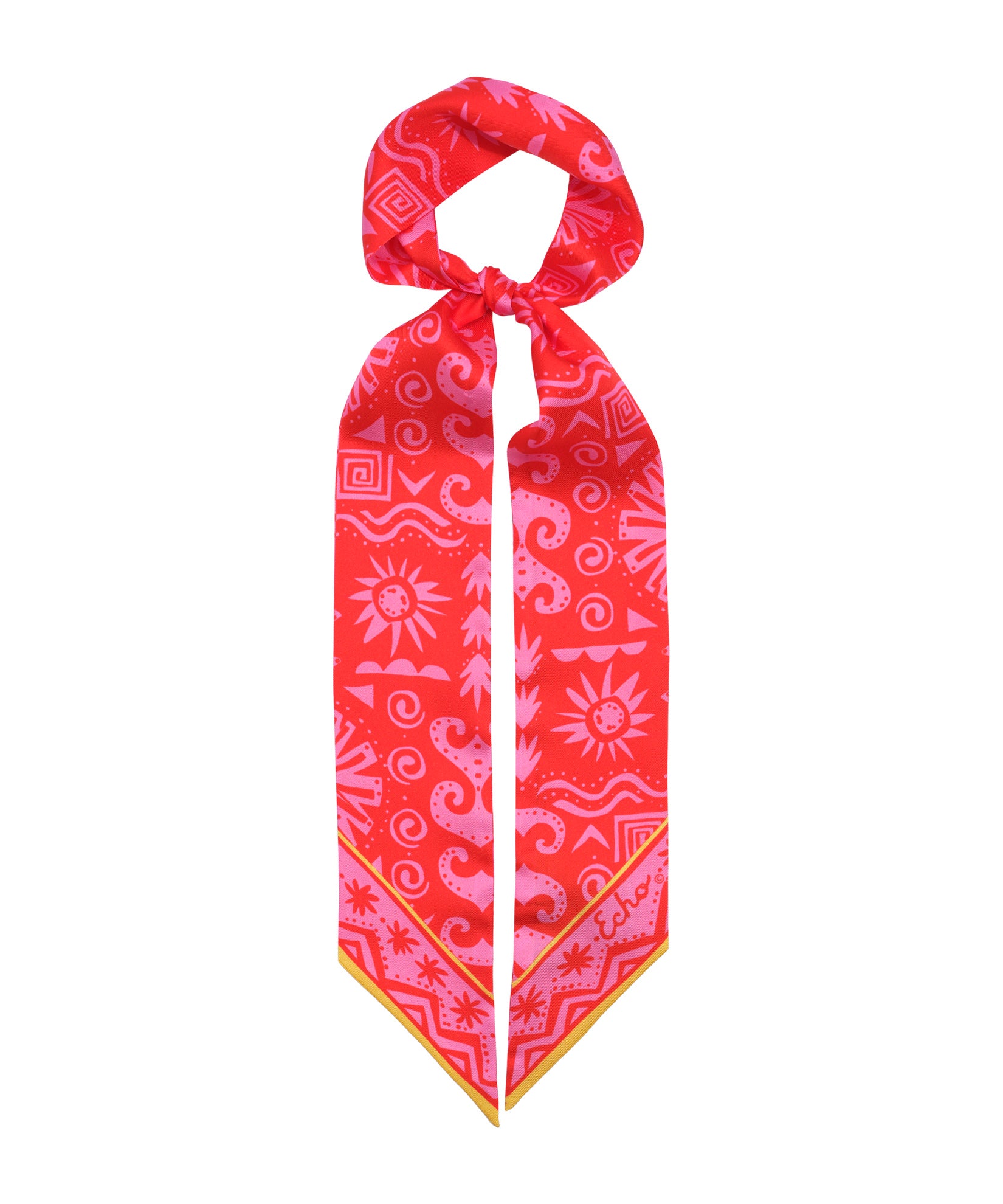 Sun and Surf Silk Ribbon Scarf - Lightweight Summer Beach Accessory for Women - Perfect for Beach Outings, Vacations, and Summer Fashion