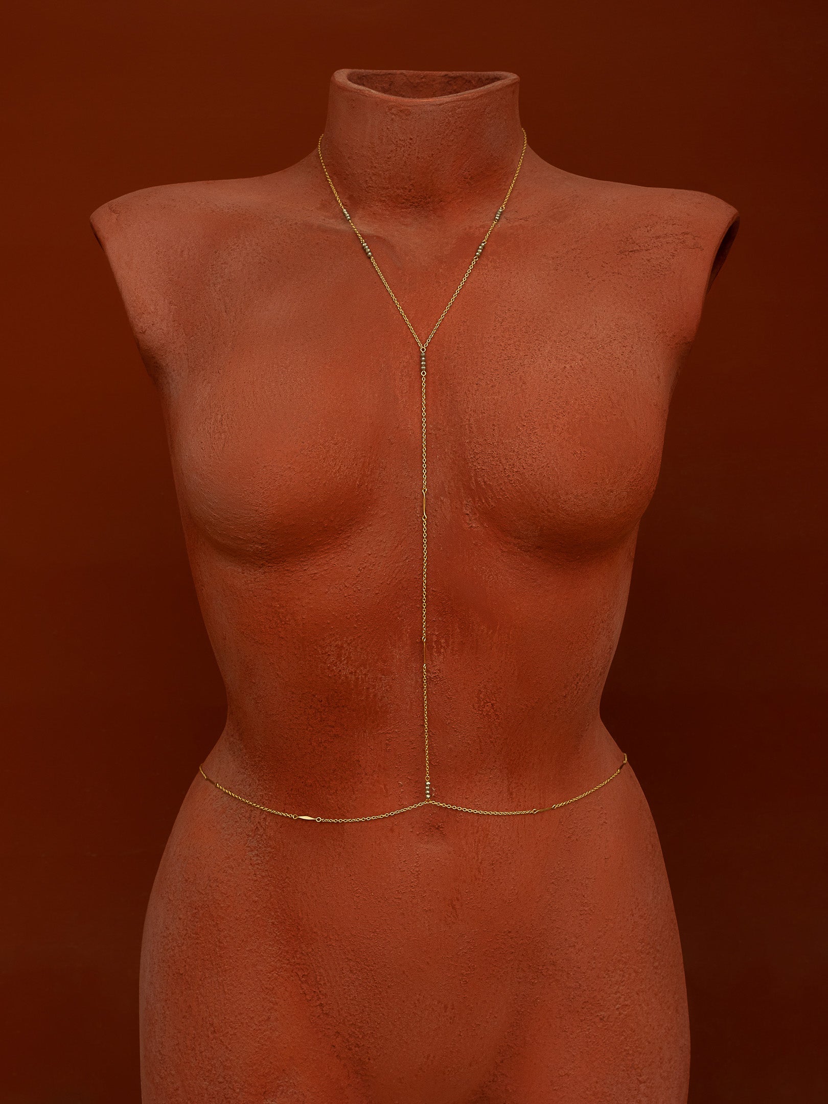 Simplicity Gemstone Body Chain - Elegant Bohemian Jewelry for Women | Perfect for Music Festivals, Beach Parties & Photo Shoots