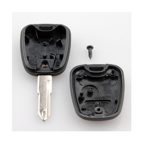 RKFUK® DIY Repair Kit - Replacement 2 Button Remote Car Key Fob Case with Blade, Battery & Micro Switches for Peugeot 106 206 306 406 107 207 307 407 Keys | Compatible with Peugeot Cars & Vans | Easy Key Fob Repair at Home or On-the-Go