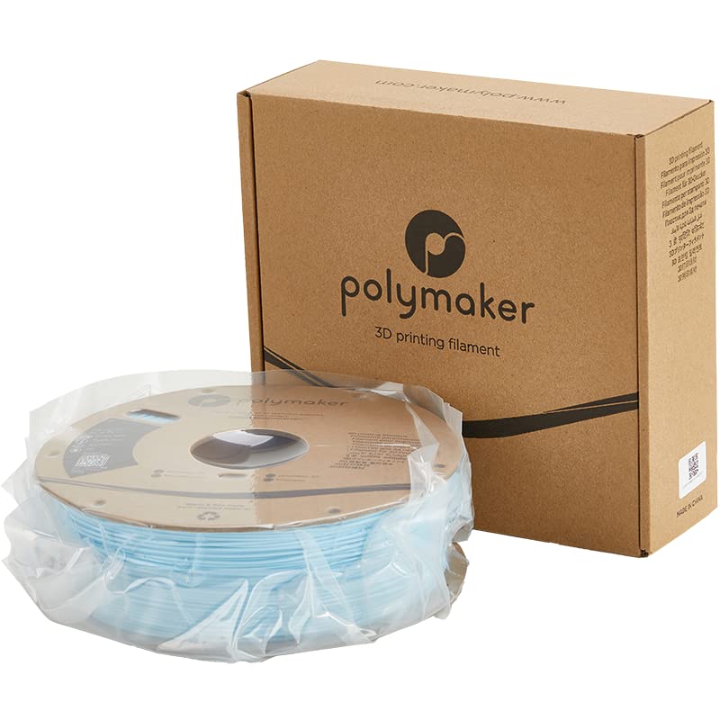 Polymaker PLA PRO Filament 1.75mm Light Blue - High Strength 3D Printer Filament 1kg Spool | Premium PLA+ Material for Tough & Rigid 3D Prints | Ideal for Functional Prototypes, Cosplay Props & Engineering Models (Sky Blue)