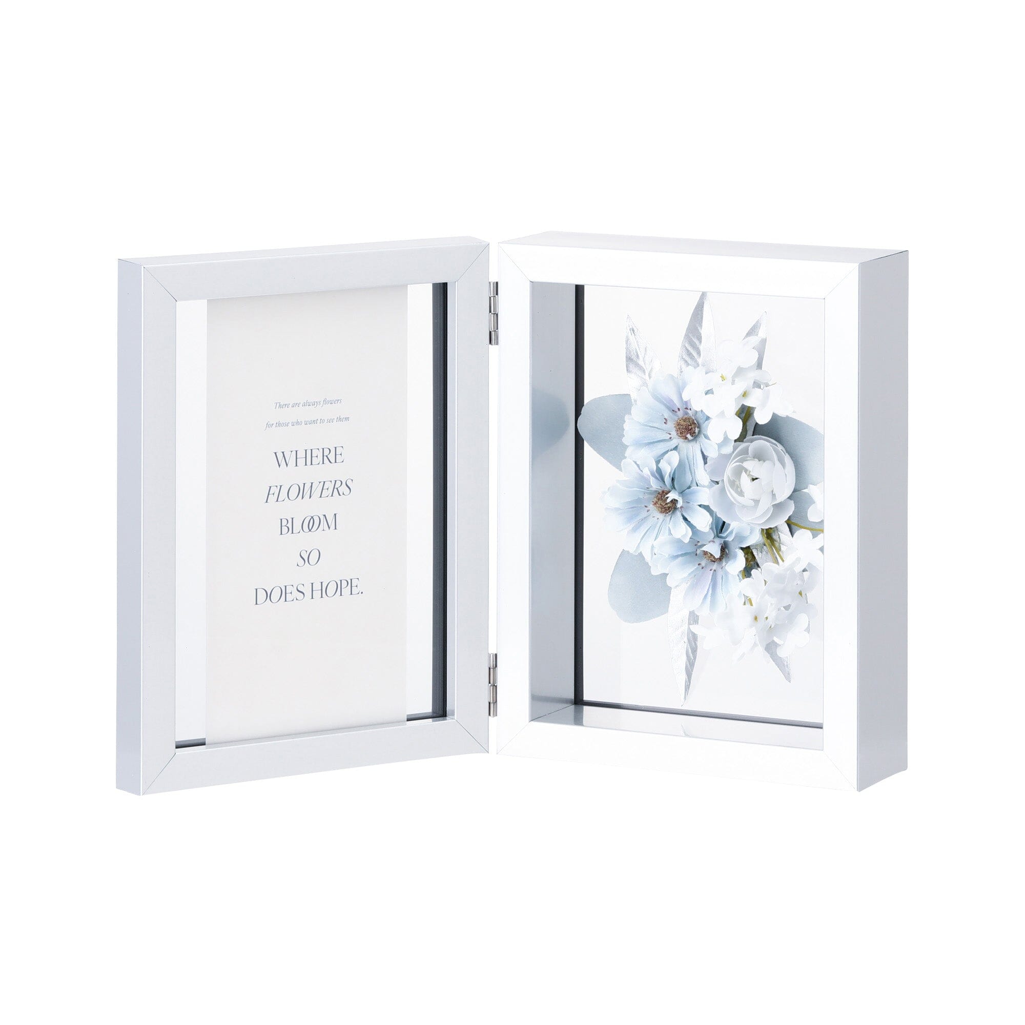 Blue Art Flower Frame - Elegant Wall Decor for Home, Office & Wedding | Perfect for Living Room, Bedroom & Event Decoration
