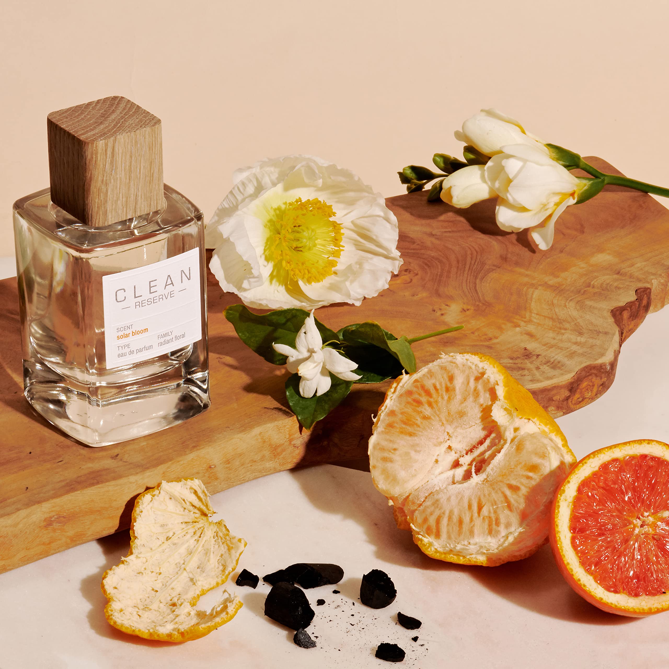 Clean Reserve Solar Bloom Eau de Parfum - Vegan, Phthalate-Free & Paraben-Free Sustainable Perfume for Women | Eco-Conscious Floral Scent for Daytime Wear, Office & Special Occasions