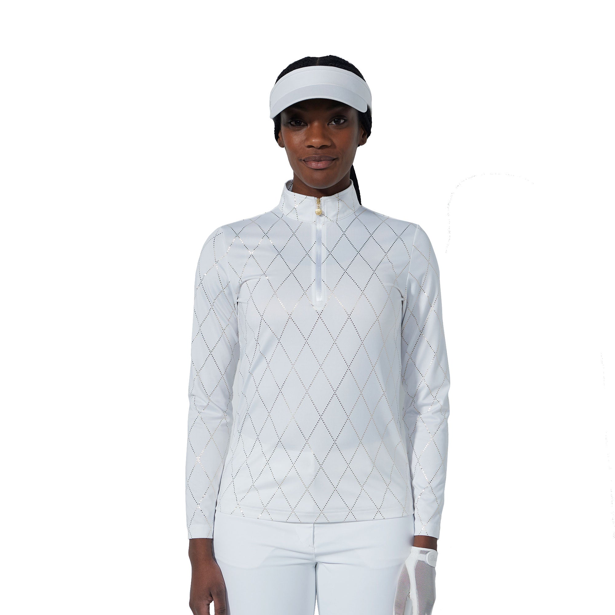Women's Half Zip Long Sleeve Golf Shirt - Breathable Moisture-Wicking Performance Top for Daily Sports & Outdoor Activities | Perfect for Golf, Tennis, Running & Casual Wear