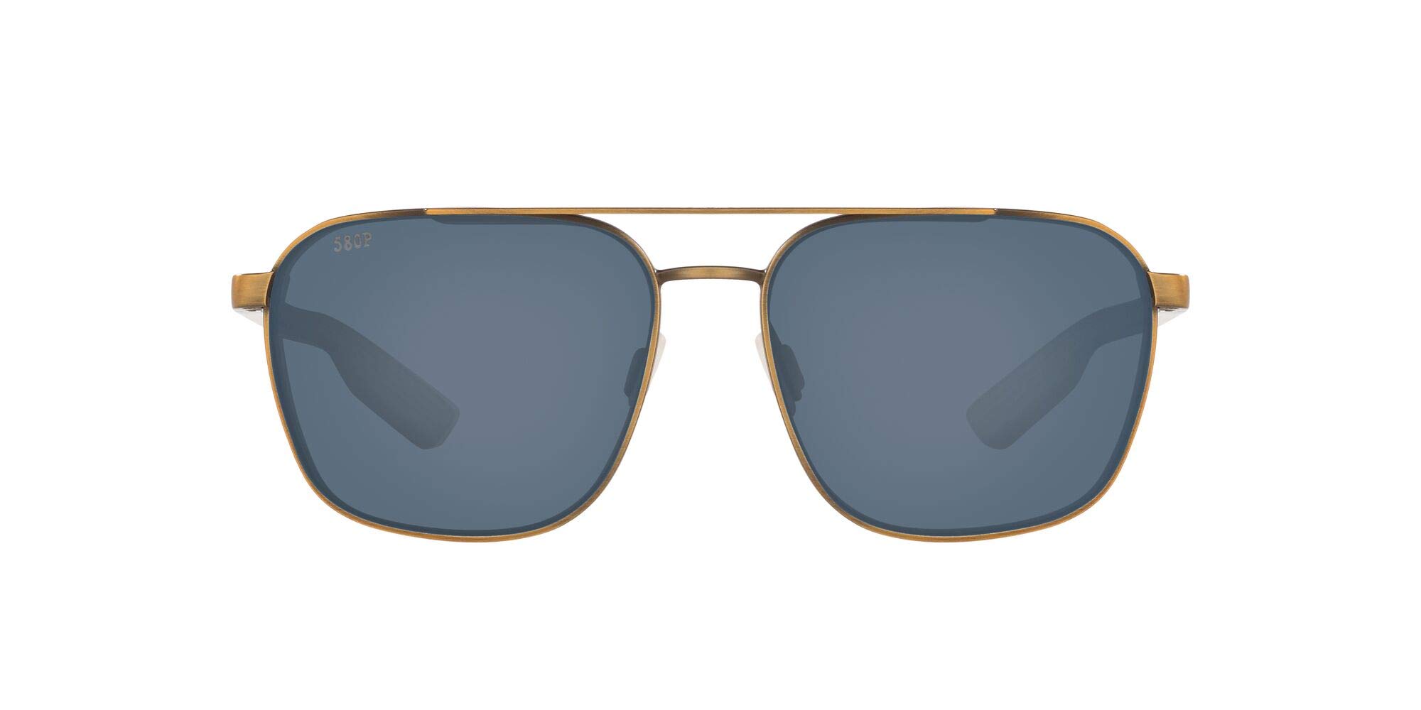 Costa Del Mar Men's Wader Rectangular Polarized Sunglasses for Fishing, Boating & Outdoor Activities - UV Protection & Anti-Glare Lenses