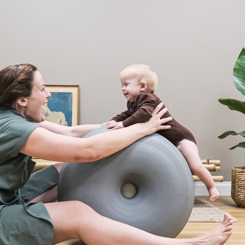 bObles Donut 2019 Large Grey - Kids Playroom Foam Climbing Toy for Toddlers, Indoor Play Equipment for Home & Daycare - Safe & Soft Children's Activity Furniture