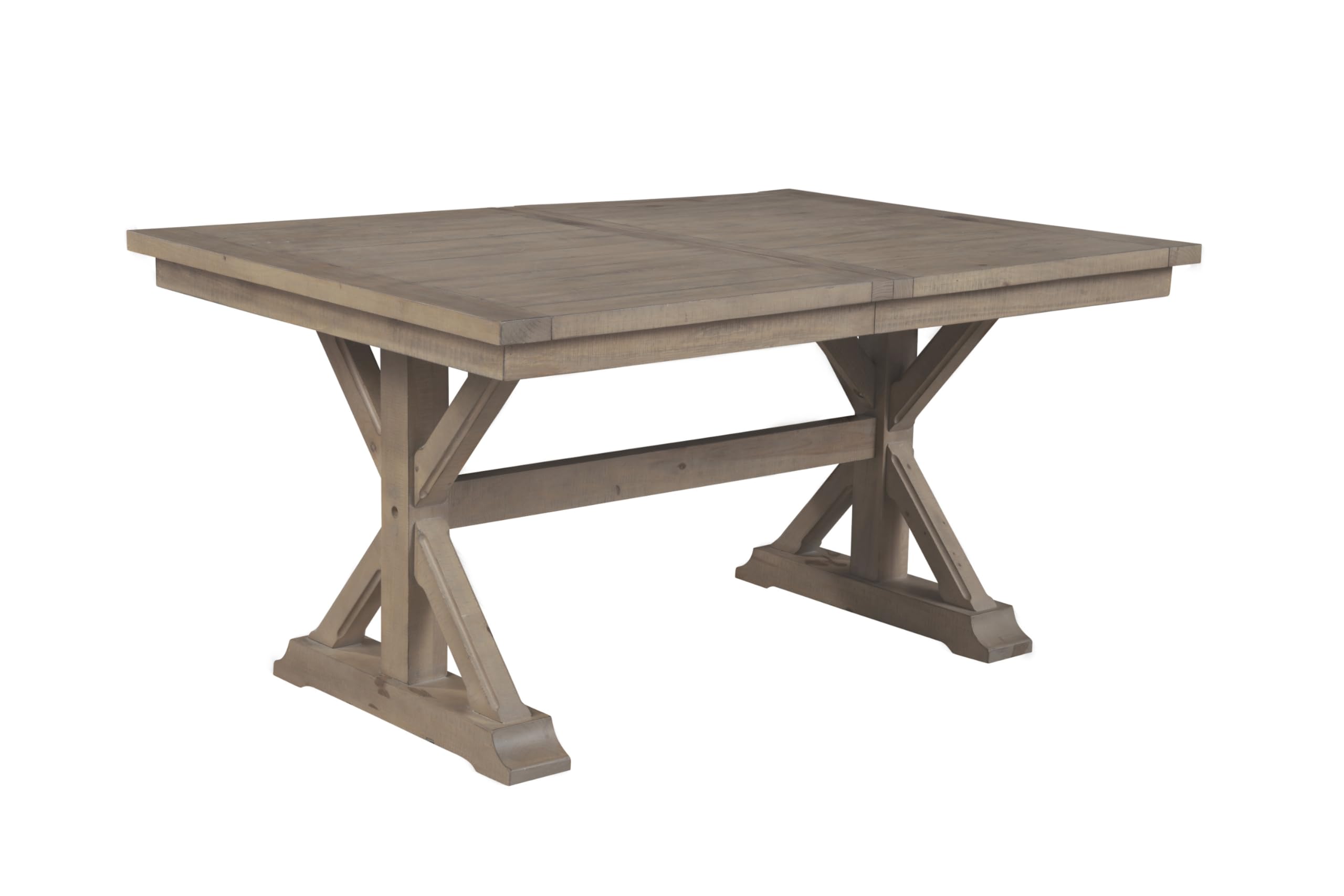Alpine Furniture Arlo Dining Table - Natural Wood Finish - Perfect for Dining Rooms, Kitchens, and Outdoor Patios