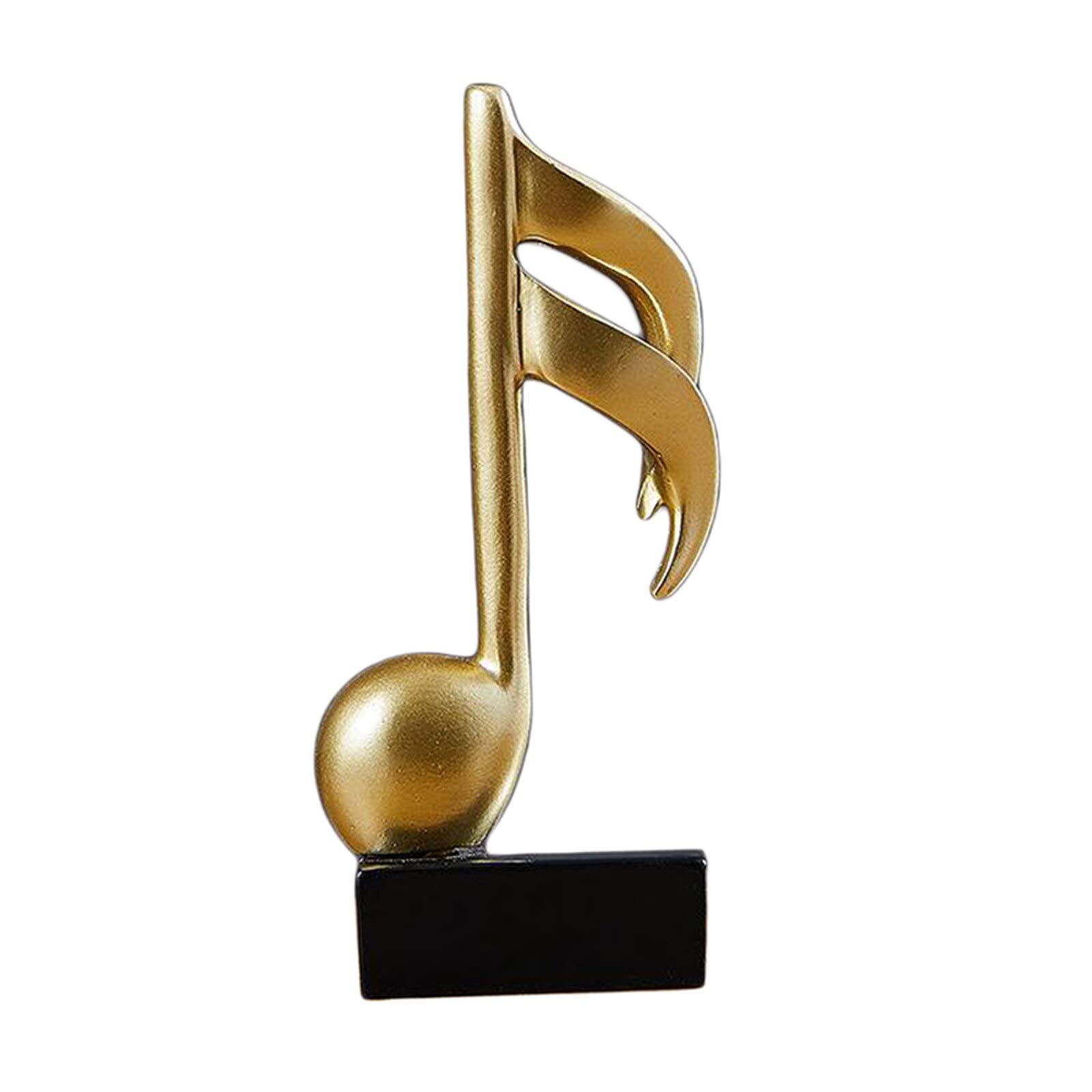 JUZZQ Resin Music Note Sculpture - Handcrafted Home Decor for Office, Living Room & Bedroom