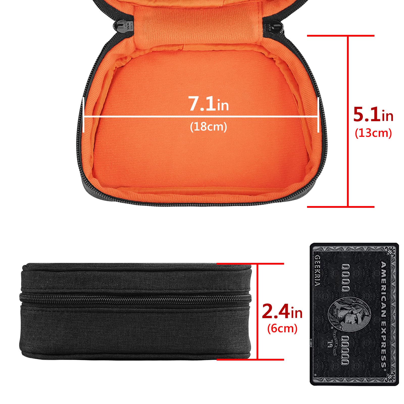 Geekria Steam Controller Case - Travel Bag with Cable Storage for Gaming
