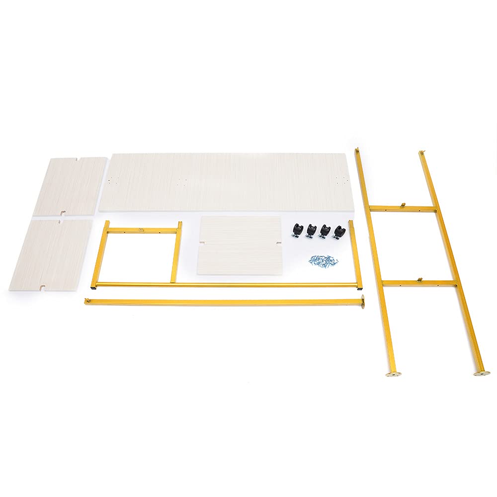 TBVECHI Heavy Duty Gold Garment Rack with Wheels - Industrial Strength Clothes Hanger for Bedroom, Closet & Retail Store | Perfect for Clothing Storage, Display & Organization in Homes, Boutiques & Shopping Malls