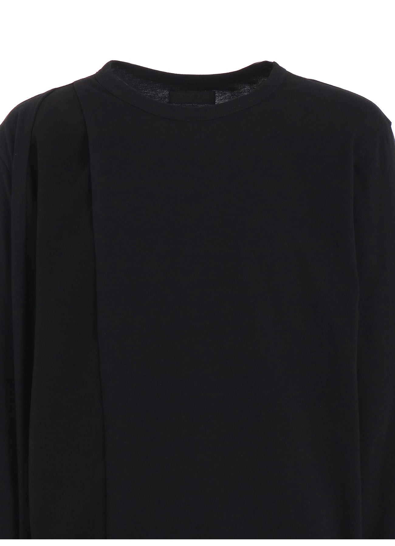 Stylish Cotton Jersey & Crepe de Chine Asymmetrical Long Sleeve T-Shirt - Perfect for Casual Wear, Office Outfits & Evening Events
