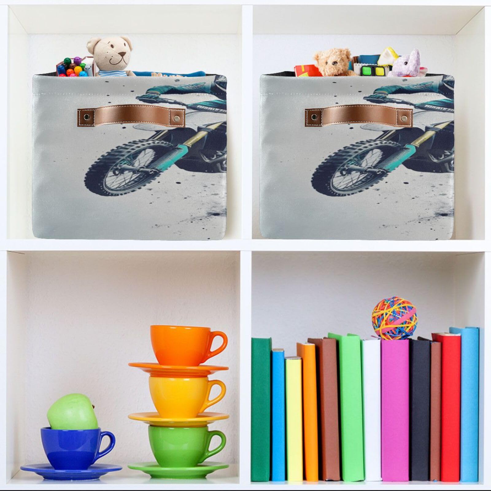 Large Fabric Storage Bins with Handles - Collapsible Organizers for Closet, Shelves & Home | Perfect for Clothes, Toys & Decor