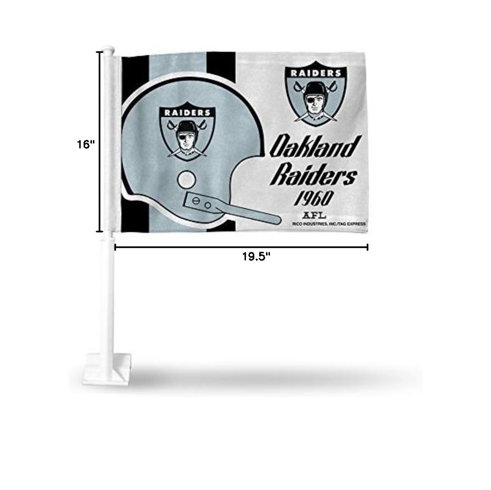 NFL Car Flag Double Sided - Premium Team Spirit Car Accessory for Game Day & Tailgating - Officially Licensed Rico Industries