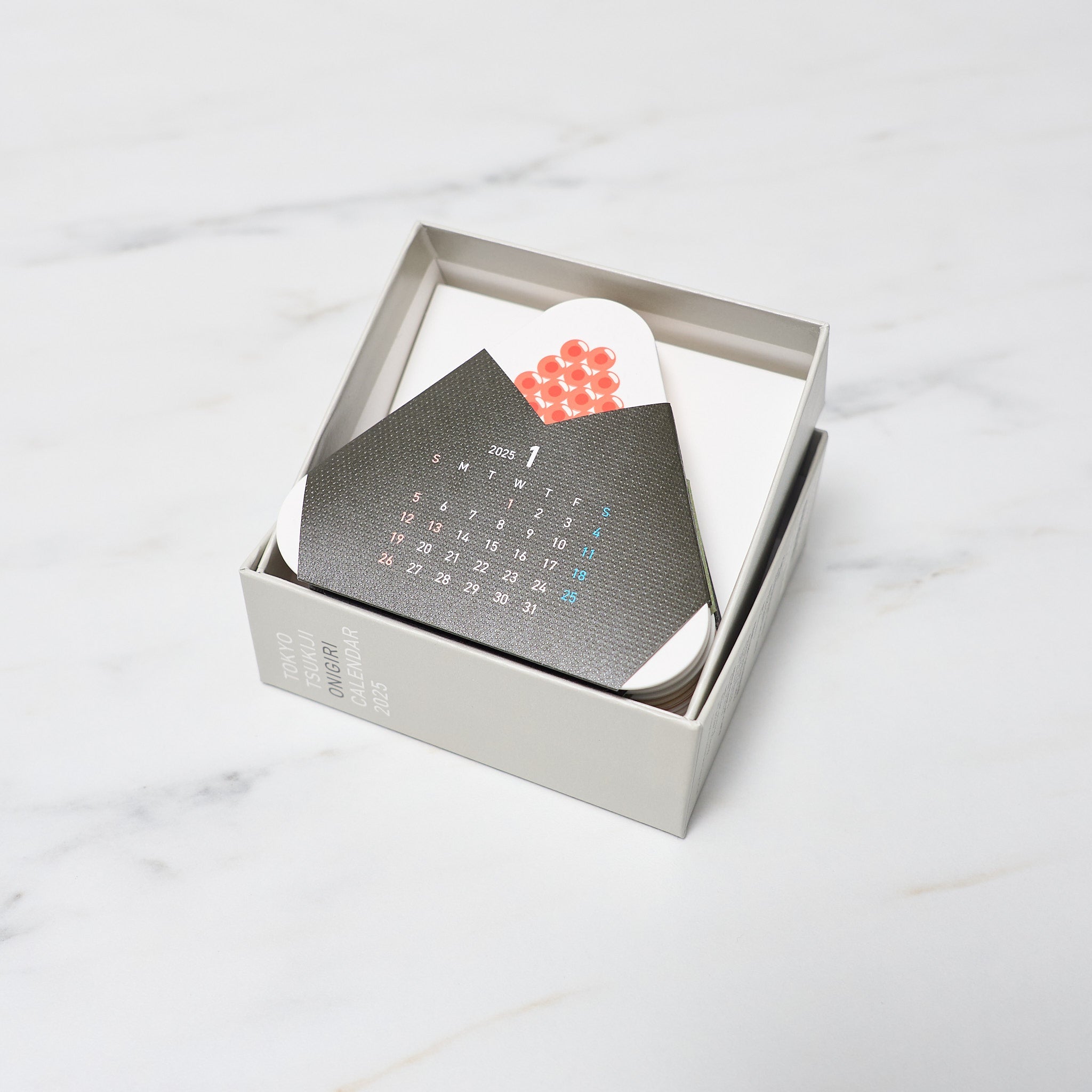 TOKYO TSUKIJI ONIGIRI CALENDAR 2025 - Japanese Food Culture Wall Calendar by ICHIKUDO | Perfect for Home, Office & Gift Giving