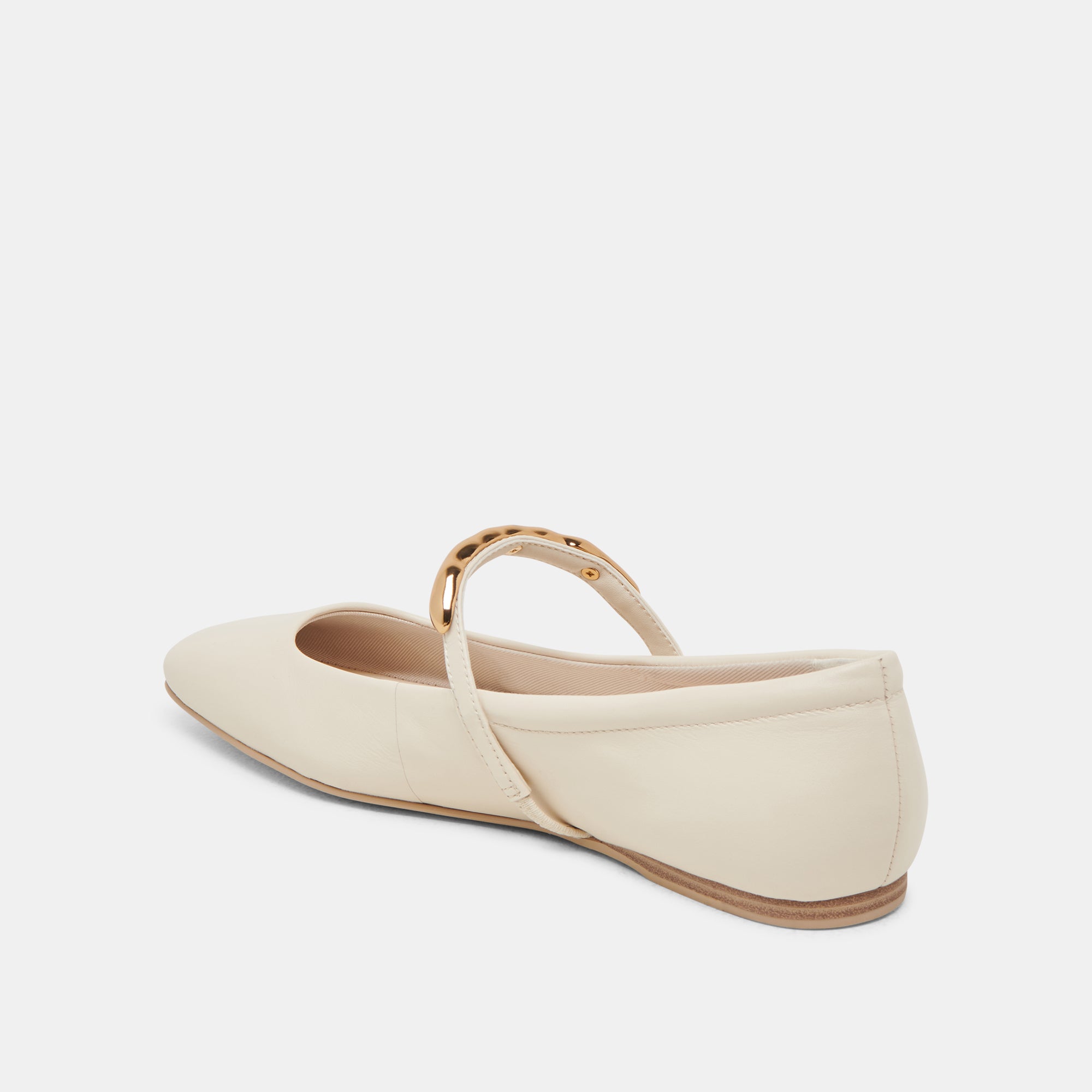 RADYA Women's Ballet Flats - Genuine Leather in Creme | Comfortable & Stylish for Work, Casual Wear & Travel