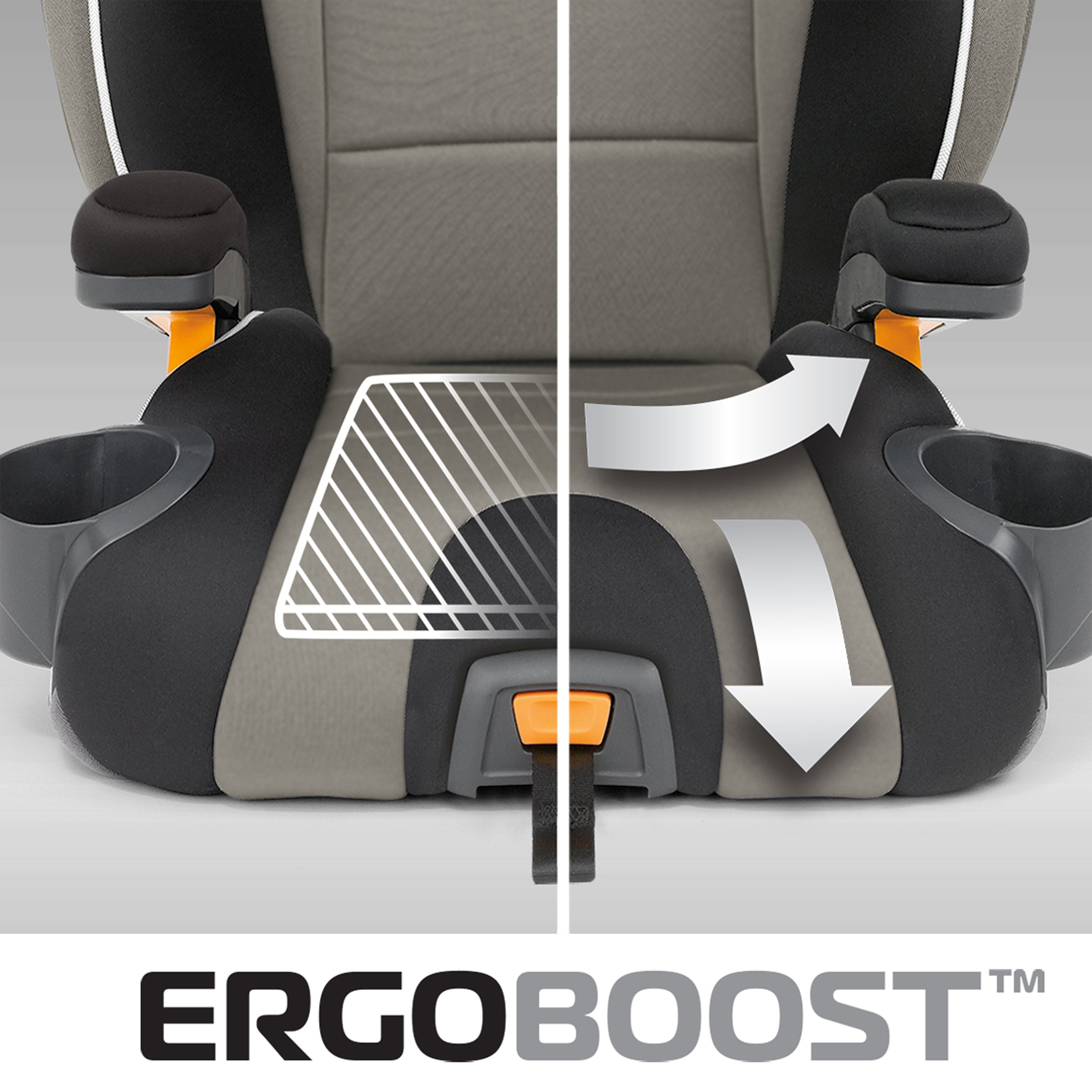 Chicco KidFit 2-in-1 Belt Positioning Booster Car Seat for Kids - Safe & Comfortable Convertible Car Seat for Toddlers - Perfect for Travel & Everyday Use