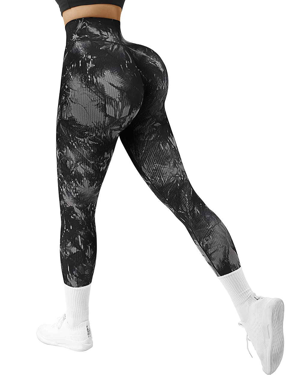 SUUKSESS Women's High Waisted Ribbed Seamless Leggings - Workout, Yoga, Gym Pants for Women - Perfect for Running, Fitness & Lounge Wear