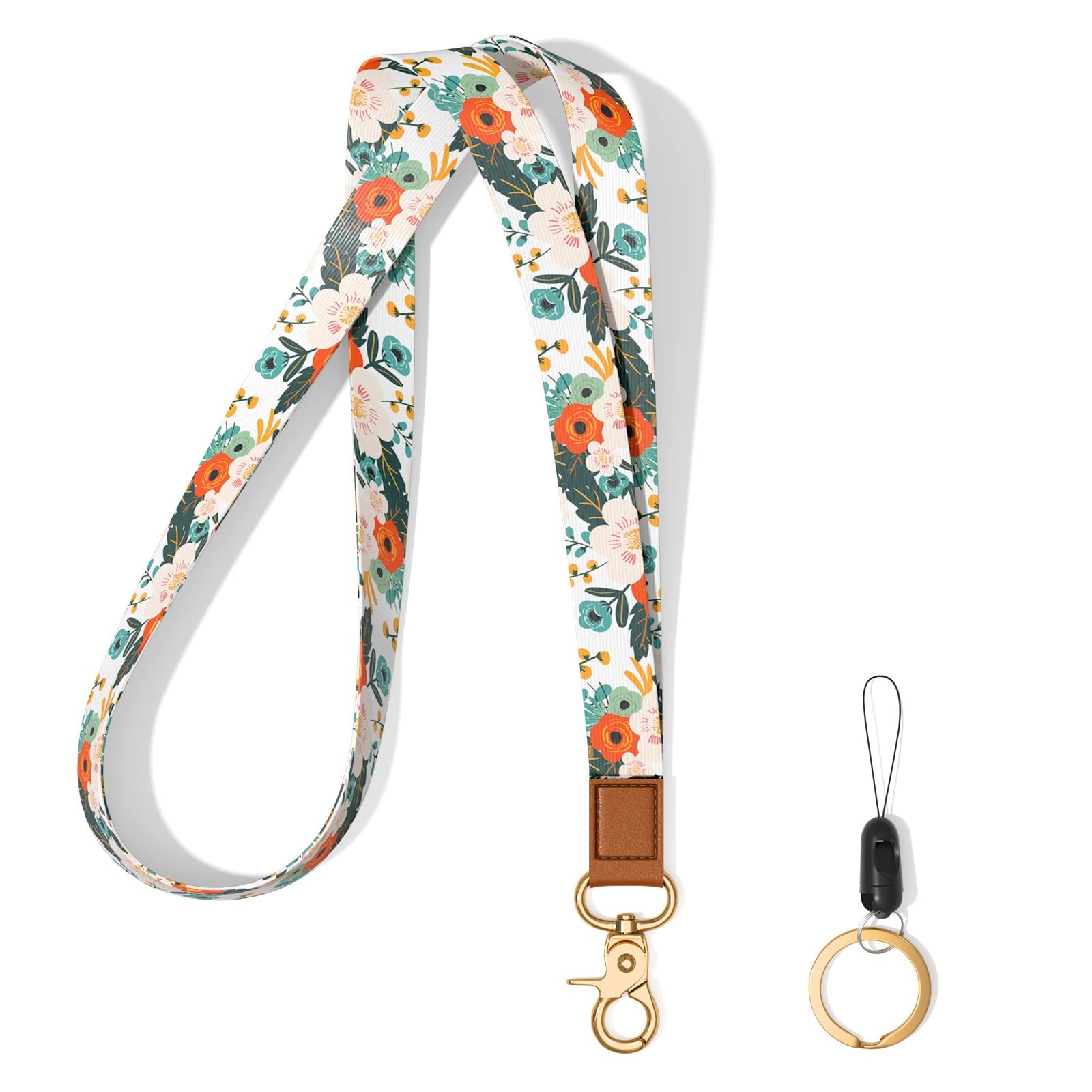 Durable Neck Lanyard Keychain with Long Strap - Adjustable Key Holder for Women & Men - Securely Carry Keys, ID Badges, Cards, Wallet & Phone - Perfect for Work, Travel, School & Outdoor Activities