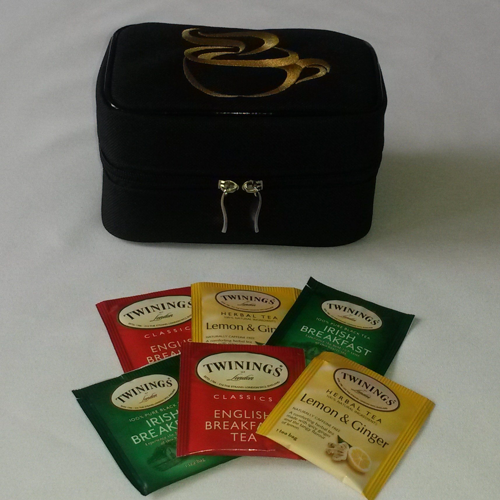Premium Travel Tea Chest Organizer with Spice Jar & Tea Bags - Compact Storage for Home, Office & Travel - Perfect for Tea Lovers, Camping & Gifts
