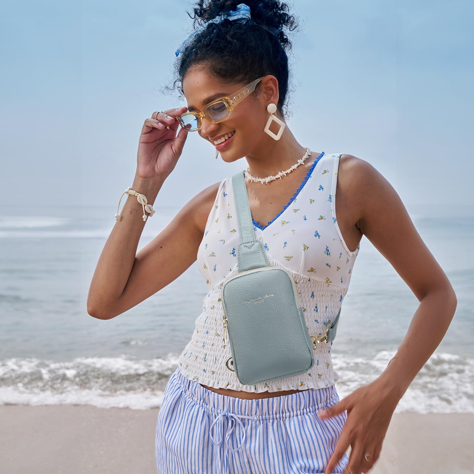 Haytijoe Women's Small Crossbody Sling Bag - Anti-Theft Travel Purse & Fanny Pack for Everyday Use, Gym, Running, Hiking & Shopping