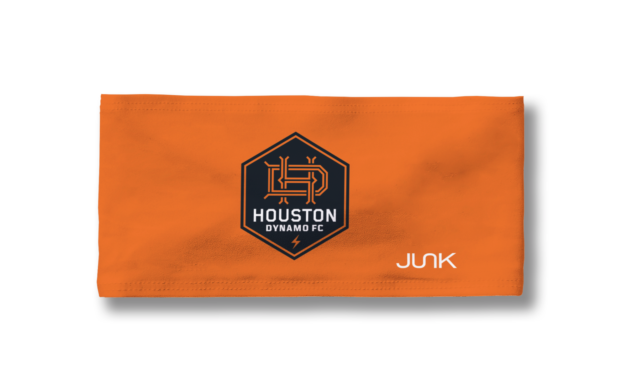 Houston Dynamo FC Official Logo Orange Big Bang Lite Headband - Moisture Wicking Sports Headband for Running, Soccer, and Workouts