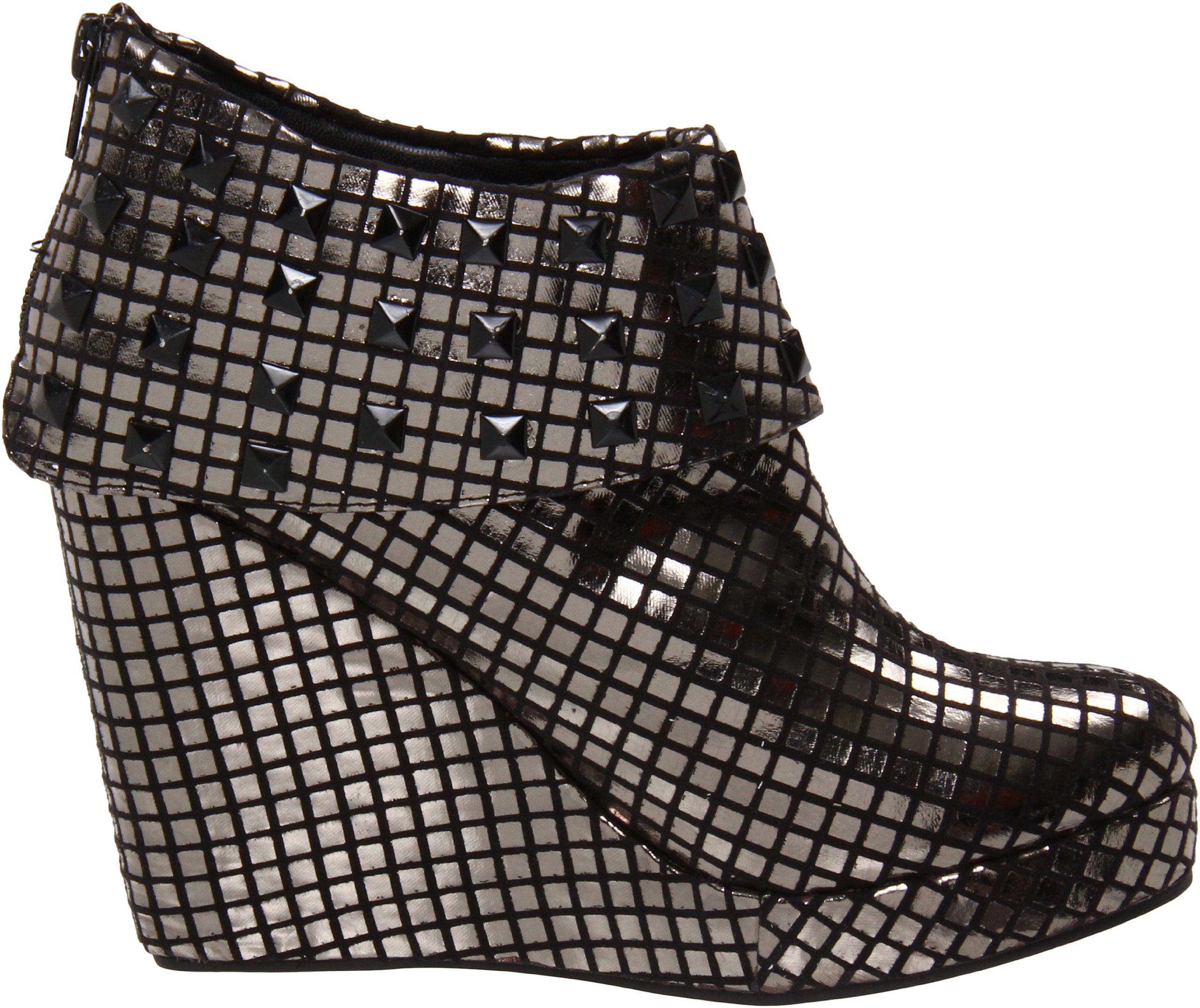 Iron Fist Women's Heavy Metal Wedge Pump - Gothic Platform Heels for Concerts, Parties & Night Out | Rocker Chic Fashion Shoes