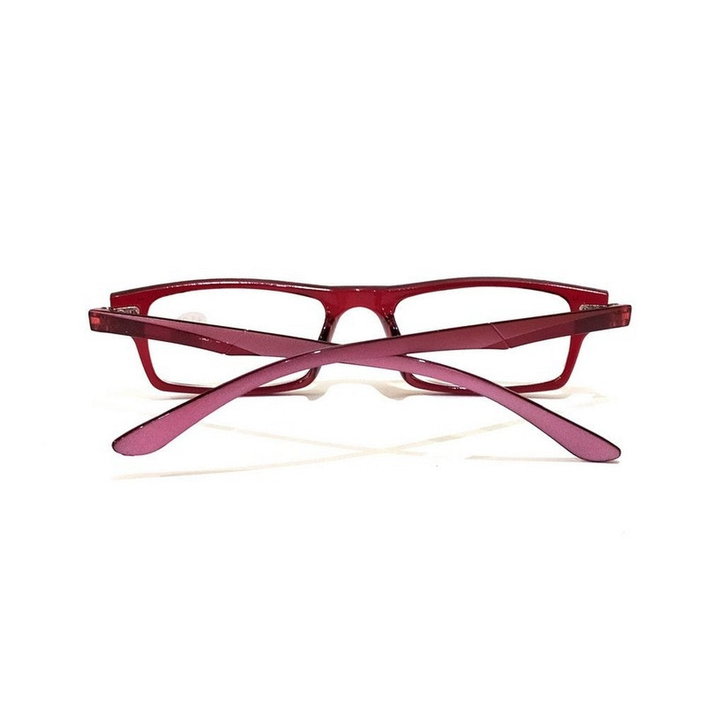 Wine Red Slim Computer Reading Glasses - Blue Light Blocking & Anti-Fatigue for Eye Protection | Premium Quality & Affordable | Perfect for Office Work, Gaming & Screen Time