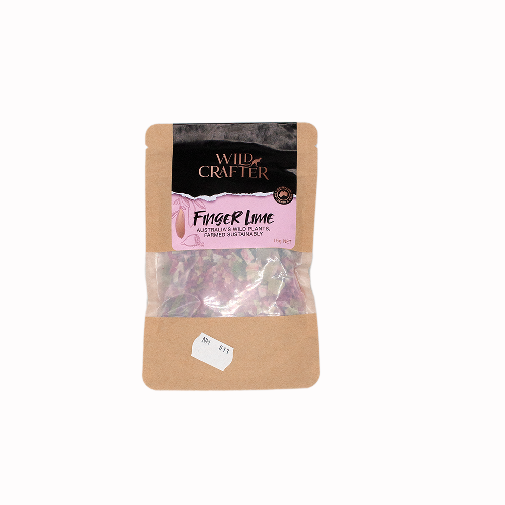 Organic Wildcrafter Native Finger Lime Chips 15g - Australian Citrus Caviar for Gourmet Cooking, Cocktail Garnish & Healthy Snacking