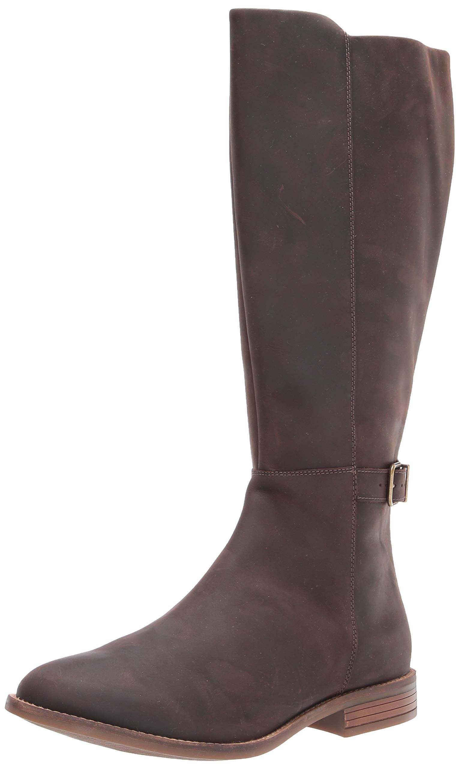 Clarks Women's Camzin Branch Wide Calf Fashion Boots - Comfortable Ankle Booties for Fall & Winter, Perfect for Office, Casual Outfits & Date Nights