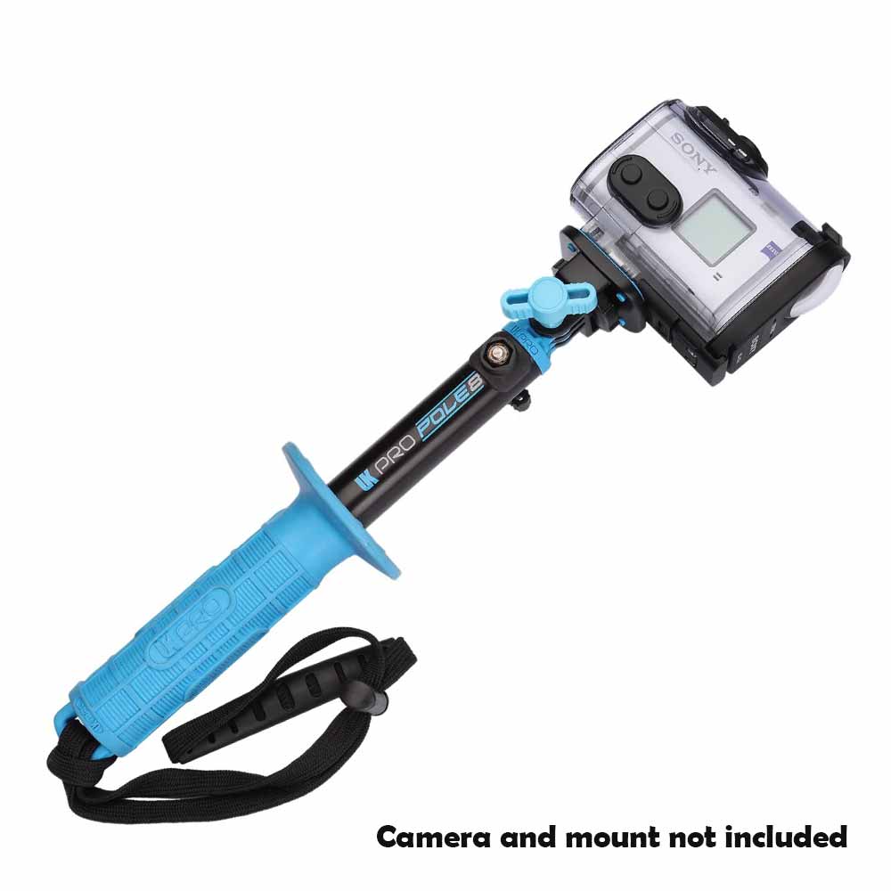 GoPro Hero 8 Black Action Camera with 8 Blue Mounting Poles - Perfect for Vlogging, Sports & Adventure Travel