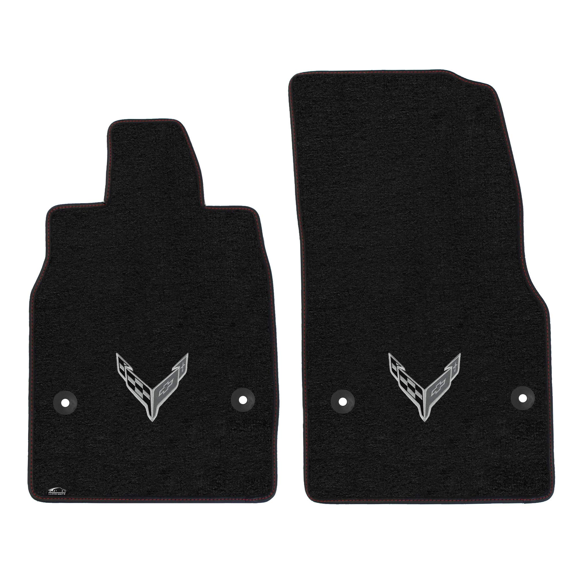 Premium Custom-Fit Carpeted Floor Mats for Corvette C8 2020-2024 - Luxury Car Floor Liners (2-Piece Set, Charcoal) | Perfect for Coupe & Convertible Models | Enhances Interior Protection & Style