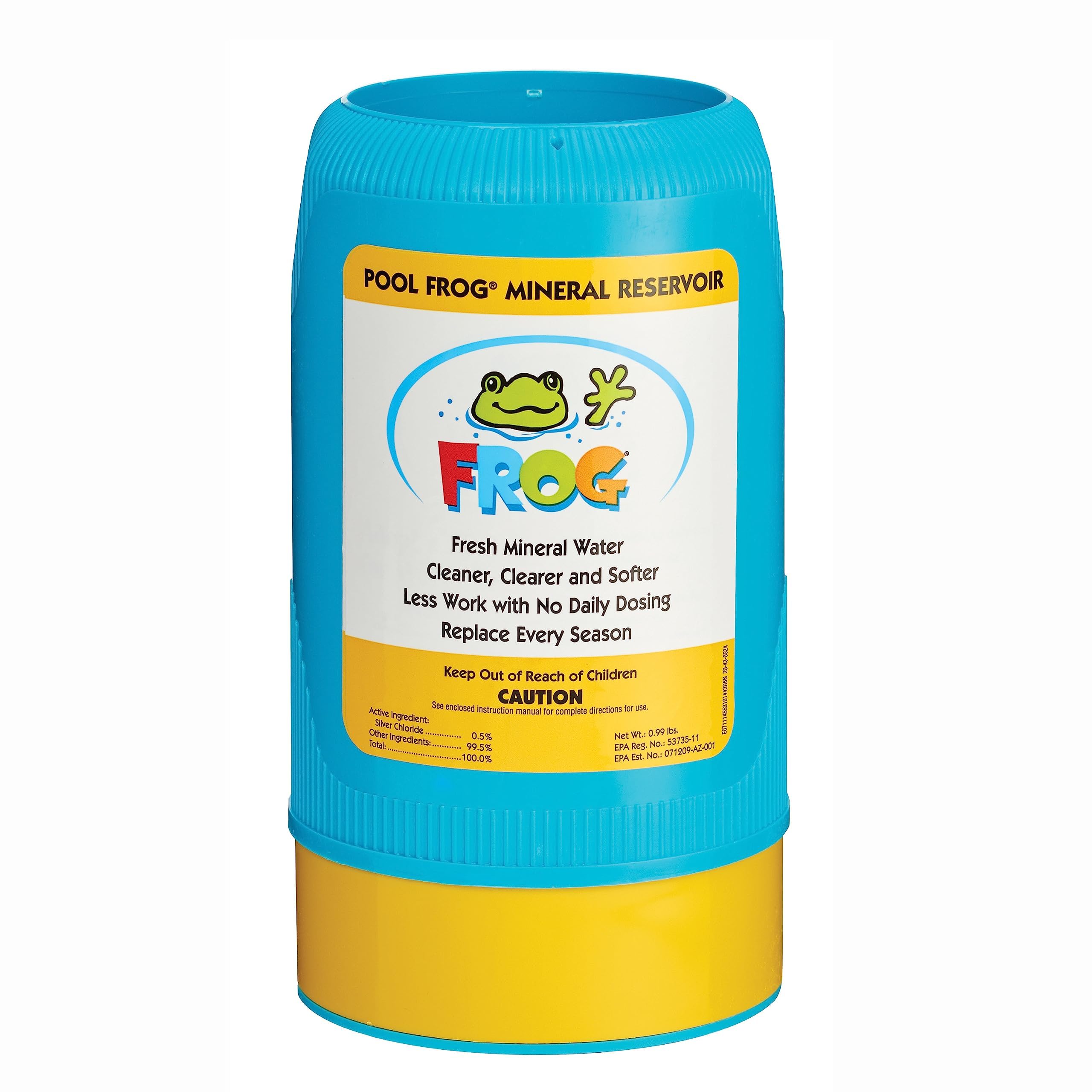 FROG 6100 Cycler Replacement Mineral Reservoir - Prefilled Mineral Cartridge for Quick & Easy Pool Sanitization | Compatible with Pool FROG Model 6100 | Perfect for Backyard Swimming Pool Maintenance & Water Treatment