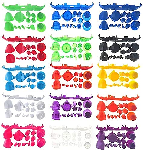 GGZone Complete Set of D-pad RT LT Trigger RB LB Bumper ABXY Guide On Off Switch Buttons for Xbox Series X S Controller (Black) - Perfect for Gaming, Repair & Replacement Parts
