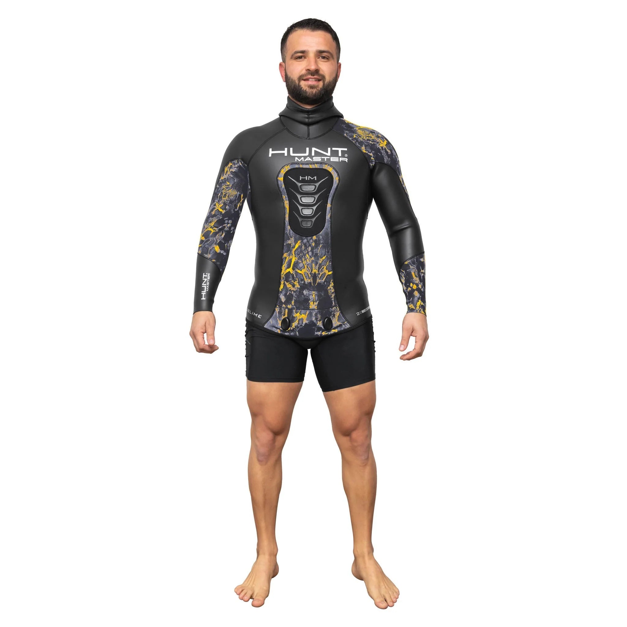 Hunt Master Sublime Smooth Skin Camo 2mm Wetsuit - 2 Piece Long John for Spearfishing & Free Diving | Warm & Flexible Neoprene for Cold Water Hunting