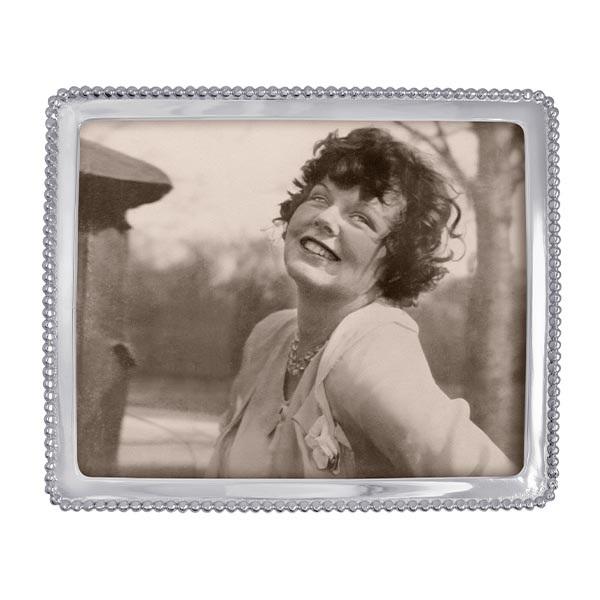 Elegant Beaded 8x10 Picture Frame - Perfect for Wedding Photos, Family Portraits & Home Decor
