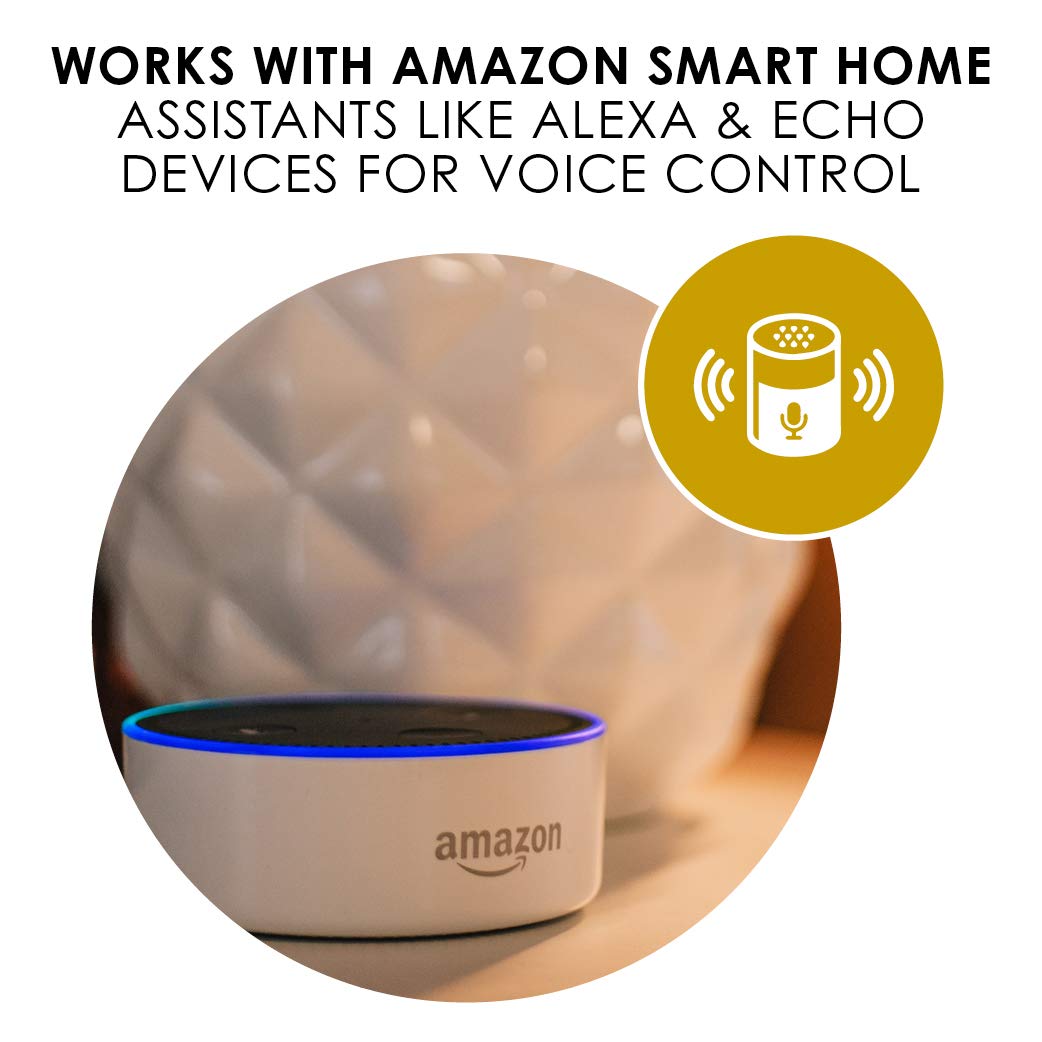 Adesso Smart Home Circadian LED Wall Light with Smart Switch - Alexa Compatible, Certified for Humans Device - Perfect for Bedroom, Living Room & Home Automation